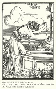 Und du wirst zwei süßere Augen sehen, als die, die einst dein Herz an den Peneus-Strömen überraschten von Robert Anning Bell