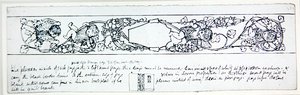 Entwurf für Vorsatzpapier, ca. 1895 von Robert Anning Bell