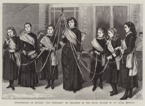 Aufführung von Haydns Spielzeugsinfonie durch Kinder des Royal Asylum of St Anne, Redhill von Robert Barnes
