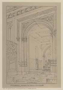 Eingang zu den verschiedenen Gerichtshöfen, Guildhall, City of London von Robert Blemell (after) Schnebbelie