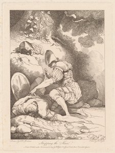 Die Entkleidung der Erschlagenen von Robert Blyth, after John Hamilton Mortimer