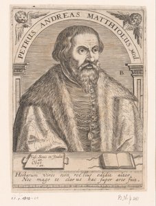 Porträt von Pietro Andrea Mattioli von Robert Boissard