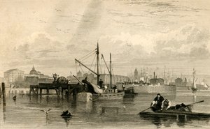 Liverpool, vom Mersey aus, Nr. 1..., Mitte des 19. Jahrhunderts von Robert Brandard