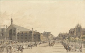 Westminster, während des Prozesses von Königin Caroline von Robert Bremmel Schnebbelie