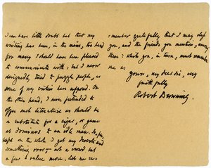 Brief von Robert Browning an William G. Kingsland, 27. November 1868