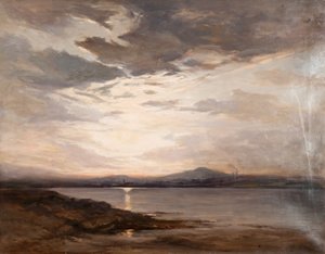 Blick auf Dundee, Sonnenuntergang