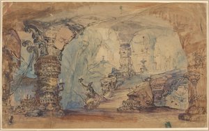 Ein fantastischer unterirdischer Tempel (Aladdins Höhle?)