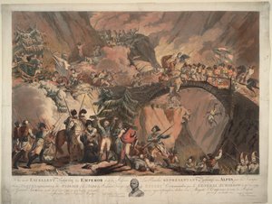 Armee von Alexander Suworow überquert die Alpen im Jahr 1799, 1805