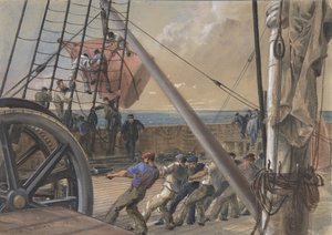Einen der großen Bojen zum Starten herausbringen, 2. August 1865 von Robert Charles Dudley