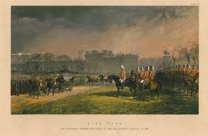 Hyde Park - die Prinzessin passiert die Reihen der Freiwilligen, 7. März 1863