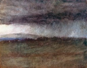Ein Sturm über das Tal des Arno von Robert Charles Goff