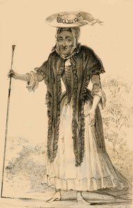 Jane Lewson, bemerkenswert für ihr Alter und ihre Eigenheiten, 1821 von Robert Cooper
