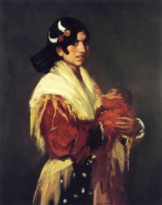 Zigeunerin und ihr Baby, 1906