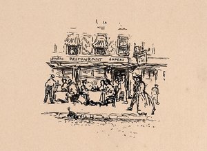 Wo wir 1896 im Quartier Latin, Paris, speisten von Robert Cozad Henri