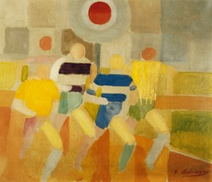 Die Läufer zu Fuß, ca. 1920 von Robert Delaunay
