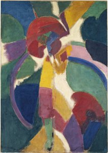 Frau mit Sonnenschirm, 1913