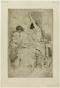 Perlenfädler, Venedig von Robert Frederick Blum