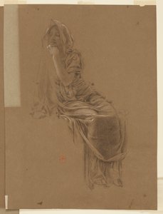 Studie für eine sitzende Frau, „Vintage Festival“, Mendelssohn Glee Club, New York, NY von Robert Frederick Blum