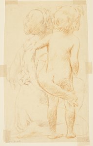 Studie für eine sitzende Frau mit einem Kind, „Vintage Festival“, Mendelssohn Glee Club, New York, NY von Robert Frederick Blum
