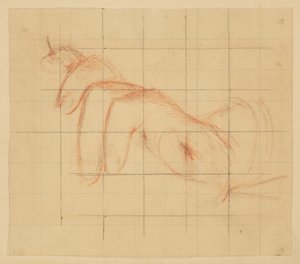 Studie für die linke Hand, "Weinfest", Mendelssohn Glee Club, New York, NY von Robert Frederick Blum