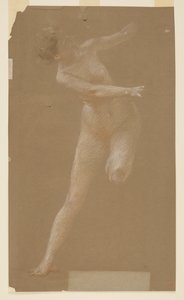 Studie für die linke Mänade, „Weinfest“, Mendelssohn Glee Club, New York, NY von Robert Frederick Blum