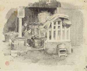 Wo Sake verkauft wird, 1890 von Robert Frederick Blum
