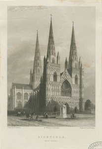 Lichfield Kathedrale - Westfront von Robert Garland