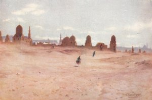 Ein staubiger Tag an den Gräbern der Kalifen, um 1880, 1904 von Robert George Talbot Kelly