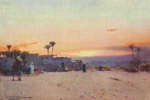 Ein Fellah-Dorf, um 1880, 1904 von Robert George Talbot Kelly