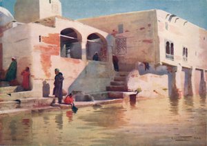 Eine Moschee am Wasser in Menzala, um 1880, 1904