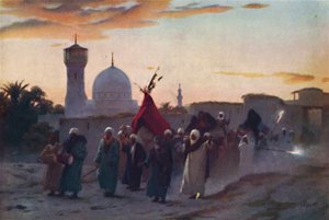 Ein Hochzeitszug in Menzala: Die Heimkehr der Braut, ca. 1880, 1904 von Robert George Talbot Kelly