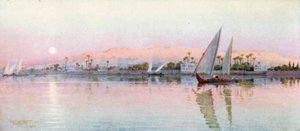 Kairo vom Fluss aus – Abend