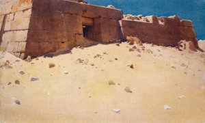 Mastaba unterhalb der zweiten Pyramide, um 1880, 1904