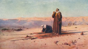 Gebet in der Wüste, ca. 1880, 1904