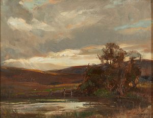 Abend auf der Swire Road, Ettrick Bridge von Robert Hope