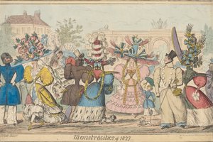 Monstrositäten von 1827 von Robert Isaac Cruikshank