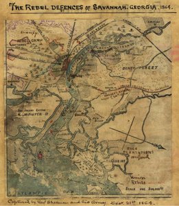 Angriff auf Ft. Pulaski Savannah, Georgia, April 1862 von Robert Knox Sneden