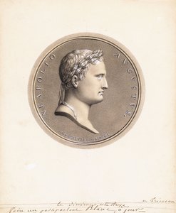 Kaiser Napoleon I., im Profil nach rechts - Ein Entwurf für eine Medaille von Robert Lefevre