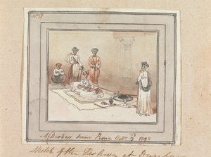 Eine Durbar-Szene, Poona, 3. Oktober 1792 von Robert Mabon