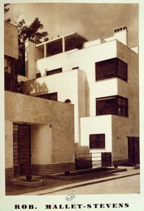 Haus in der rue Mallet-Stevens, 16. Arrondissement in Paris, ca. 1930