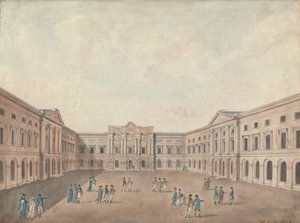 Entwurf für den Hof der Universität Edinburgh von Robert Morrison