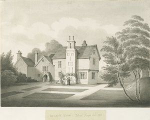 Boscobel House: Sepia-Waschzeichnung von Robert Noyes