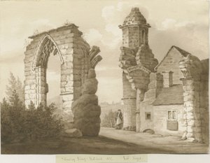 Dudley Priory (Sepia-Zeichnung) von Robert Noyes