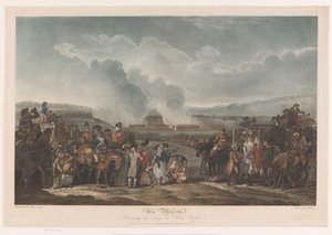 George III. betrachtet seine Truppen bei Blackheath