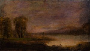 Landschaft mit See von Robert S. Duncanson