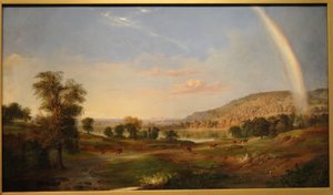 Landschaft mit Regenbogen von Robert S. Duncanson