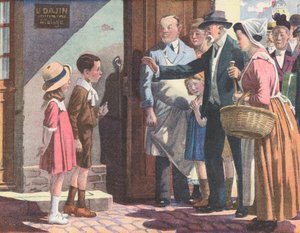 Bruder und Schwester, die ihre Eltern trotzten, indem sie beim Spielen im Freien zu weit von zu Hause weggingen