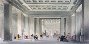 Die Grand Central und ägyptischen Salons, British Museum, Holborn, London, ca. 1836 von Robert Sands