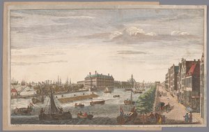 Ansicht des Admiralitätsmagazins in Amsterdam von Robert Sayer (possibly)