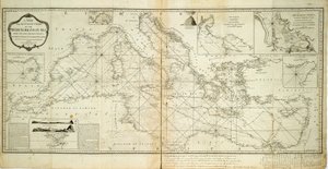 Neue und genaue Karte des Mittelmeers aus den neuesten Vermessungen, bestimmt und reguliert durch astronomische Beobachtungen